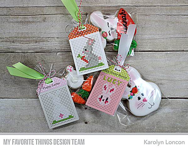 Inspiration and Freebies: Cross Stitched Easter Tag Patterns