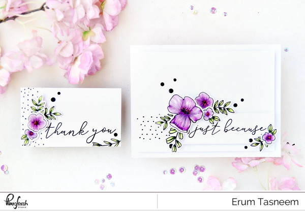 Project: Clean and Simple Flower Card and Tag