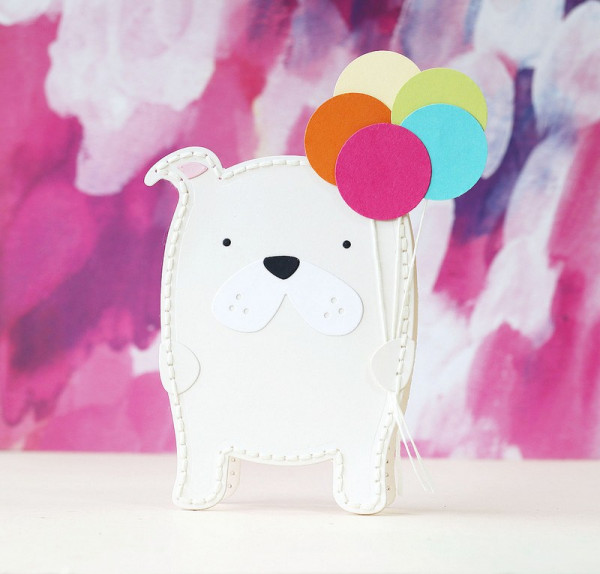 Dog Shaped Card