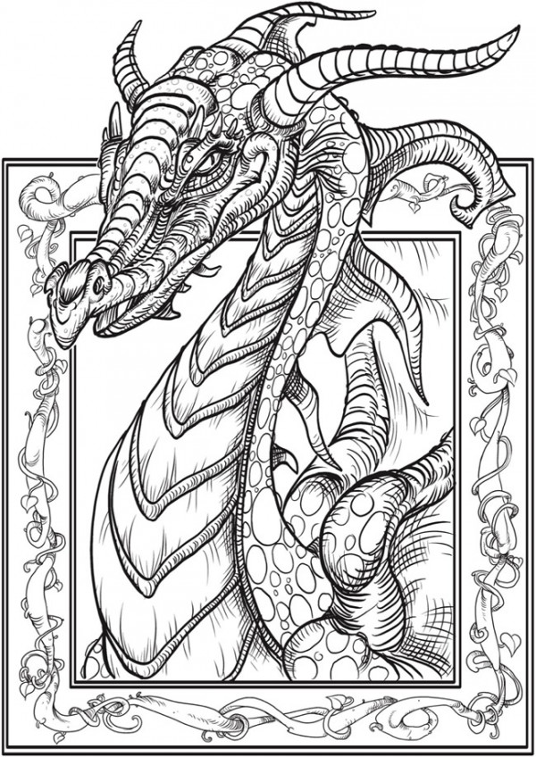 Download: Dragon Coloring Page