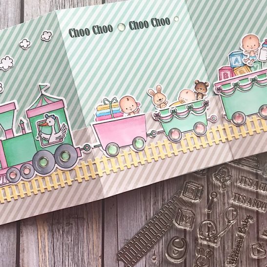 Project: Tri-Fold Baby Card