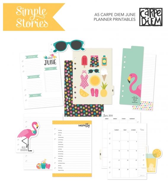 June Printables for Planners and Paper Crafts