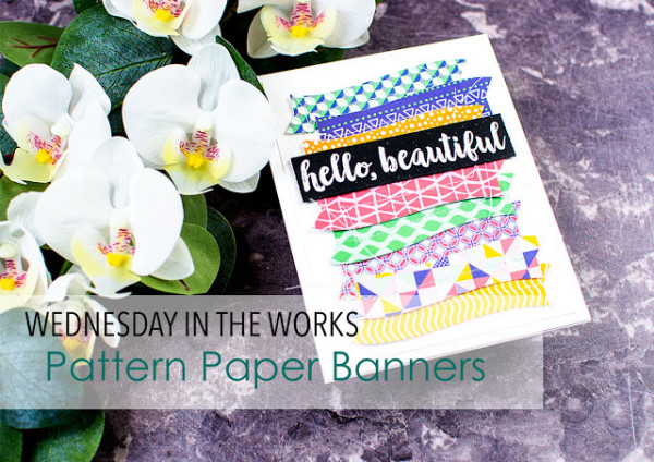 Pattern Papers Banner Card