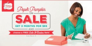 Sale: Discount on Stampin' Up Paper Pumpkin Kits