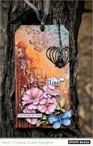 Project: Stamped Mixed Media Tag