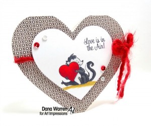 Project: Heart Shaped Skunk Card