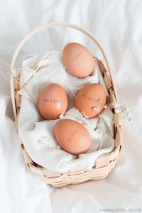 Project: Stamped Easter Eggs