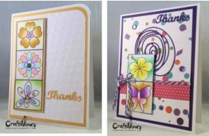 Tip: Cards made from Coloring Pages