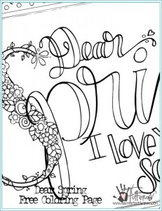 Freebie: Spring Coloring Page