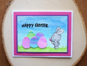 Project: Water Color Eggs Easter Card