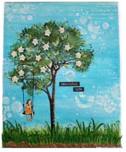 Project: Tree Swing Stamped Canvas