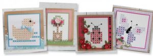 Freebie: Cross Stitched Card Patterns