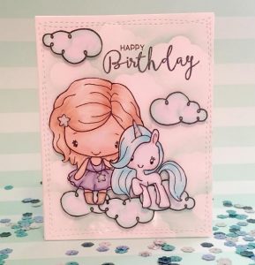 Project: Unicorn Glitter Bomb Card