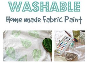 Tip: DIY Washable Fabric Paint for Stamping