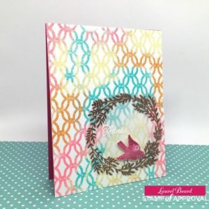 Technique: Multi Colored Heat Embossed Card Background