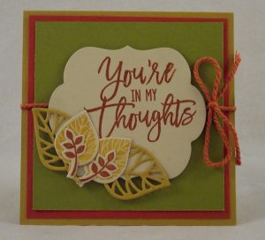 Review: Stampin' Up Thoughtful Branches August Stamp and Die Special Release