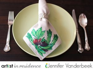 Project: Stamped Napkins