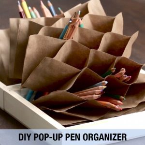 Project: Folded Origami Pencil Organizer