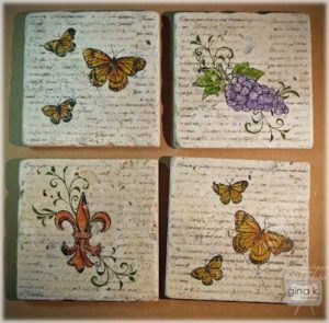 Project: Stamped Tile Coasters