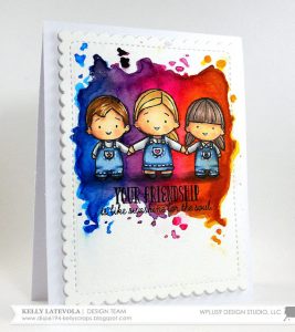 Technique: Bright Colorful Card Background with Distress Inks