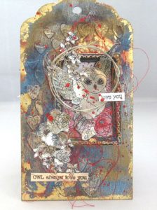 Project: Mixed Media Owl Tag