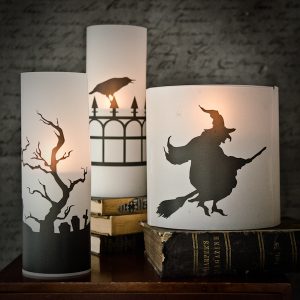 Freebie and Project: Halloween Candle Silhouettes