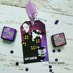 Project: Cute Vampire Pig Halloween Tag