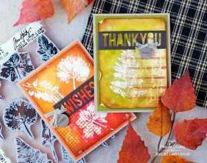 Technique: Fall Embossed Resist Cards