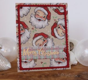 Project: Vintage Santa Faces Card