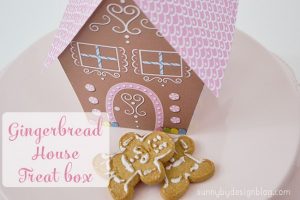 Freebie: Gingerbread House Treat Box Printable