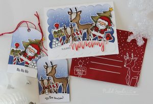 Project: Matching set of Christmas Card, Tags and Envelope