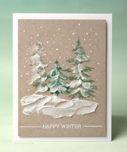 Technique: Winter Cards with Textured Snow