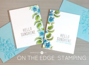 Technique: Stamping on the Edge Card