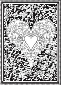 Freebie: Valentine Heart Coloring Page