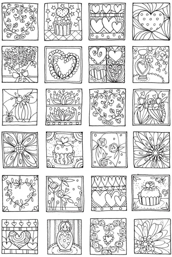 Download heartscoloringpage - Stamping
