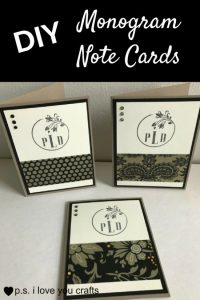 Project: Quick Monogram Cards