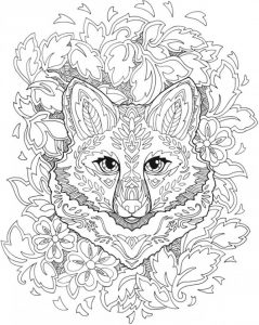 Download: Fanciful Fox Mandala Coloring Page