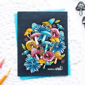 Project: Bold Floral and Fungus Card