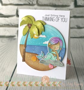 Project: Mermaid Card with Distress Oxide Inks