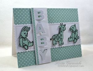 Project: Baby Card with Hinged Letters