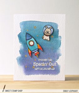 Project: Space Dog Late Birthday Card