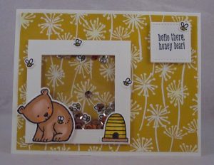 Project: Bear and Bee Shaker Card