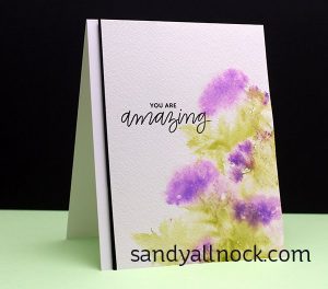 Technique: Wet on Wet Watercolor Stamping