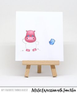 Tip: Hippo Card with Altered Stamp Image