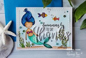 Project: Mermaid with Layered Die Cut Sentiment Card