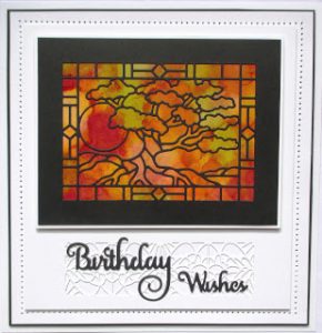 Technique: Stained Glass Window Card