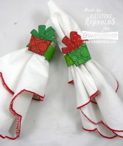 Projects: Christmas in July Stamped Table Decor