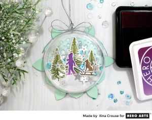 Project: Clear Ornament with Stamped Scene Inside