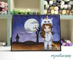 Tutorial: How to Make Halloween Card Background with Copics