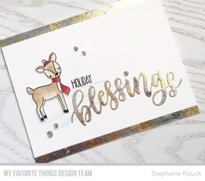 Tutorial: Holiday Card with Gilding Flakes